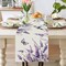 Purple Lavender Butterfly Table Runner 13x72” – Linen, Spring/Summer, Indoor/Outdoor